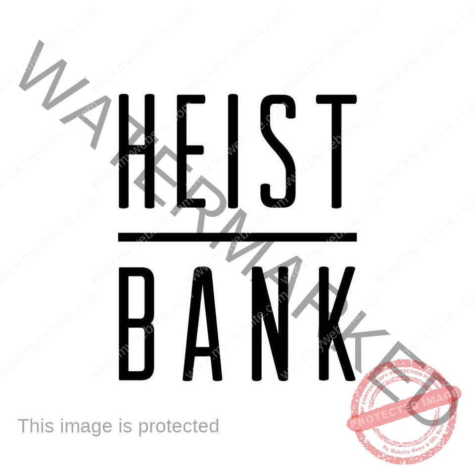 Door supervision services in London logo of our client Heist Bank